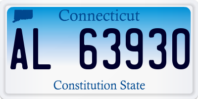 CT license plate AL63930