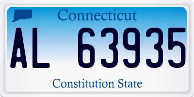 CT license plate AL63935
