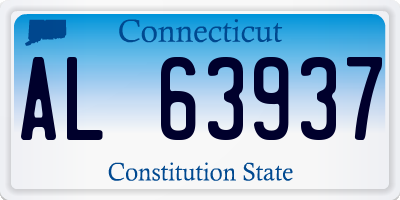 CT license plate AL63937