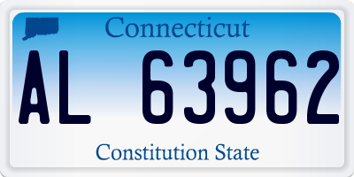 CT license plate AL63962