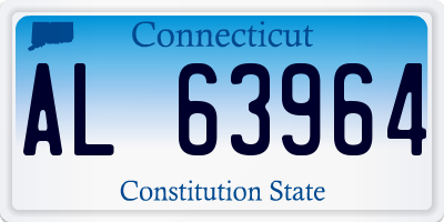 CT license plate AL63964