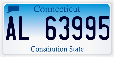 CT license plate AL63995