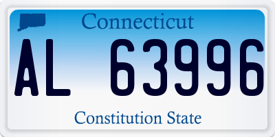 CT license plate AL63996