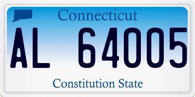 CT license plate AL64005