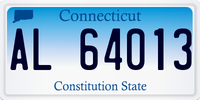 CT license plate AL64013