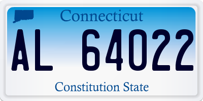 CT license plate AL64022