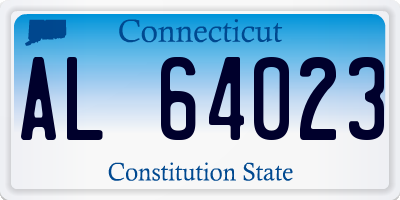 CT license plate AL64023