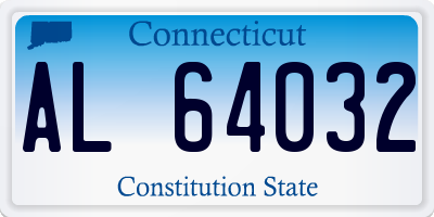 CT license plate AL64032