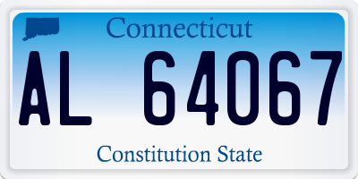 CT license plate AL64067