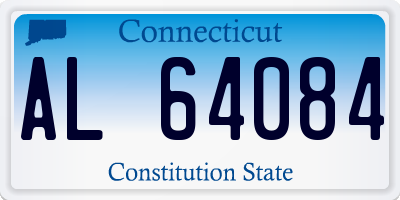 CT license plate AL64084