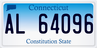 CT license plate AL64096