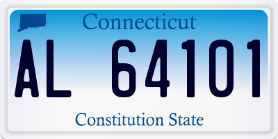 CT license plate AL64101