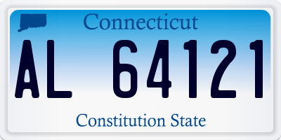 CT license plate AL64121