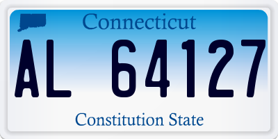 CT license plate AL64127