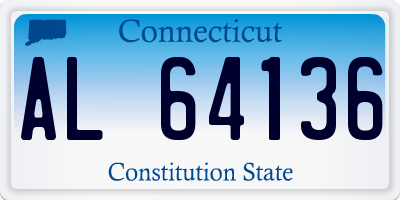 CT license plate AL64136
