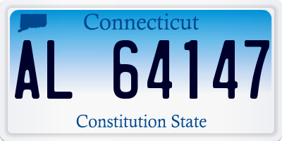 CT license plate AL64147