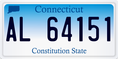 CT license plate AL64151
