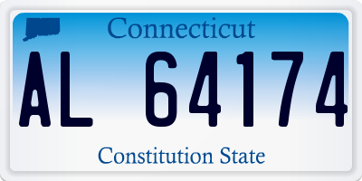 CT license plate AL64174