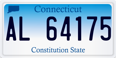CT license plate AL64175