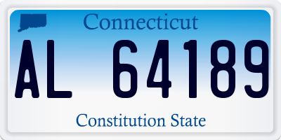 CT license plate AL64189