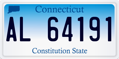 CT license plate AL64191