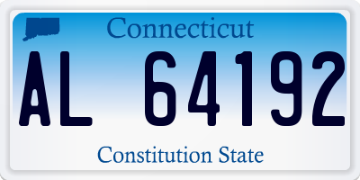 CT license plate AL64192