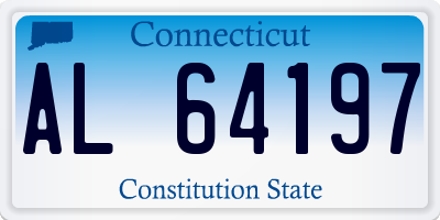 CT license plate AL64197