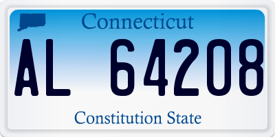 CT license plate AL64208