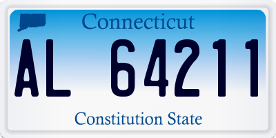 CT license plate AL64211