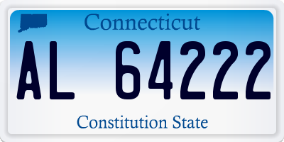 CT license plate AL64222