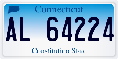 CT license plate AL64224