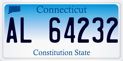 CT license plate AL64232