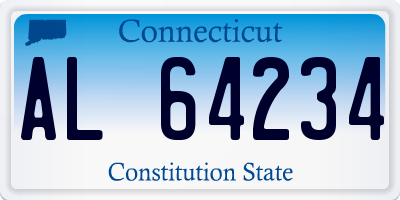 CT license plate AL64234