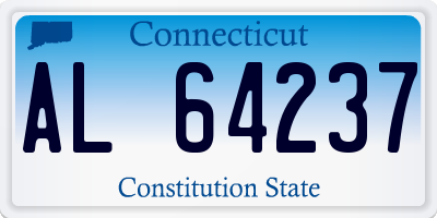 CT license plate AL64237