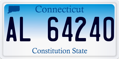 CT license plate AL64240