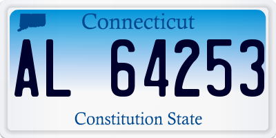CT license plate AL64253