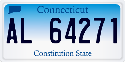 CT license plate AL64271
