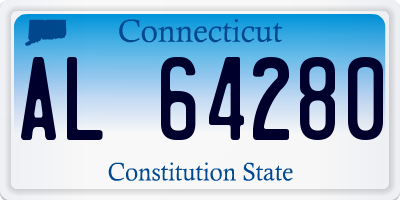 CT license plate AL64280