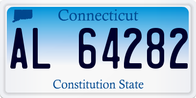 CT license plate AL64282