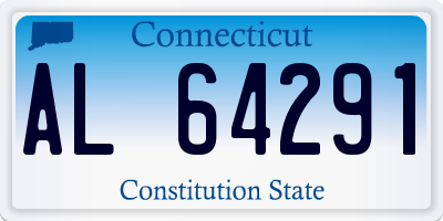 CT license plate AL64291
