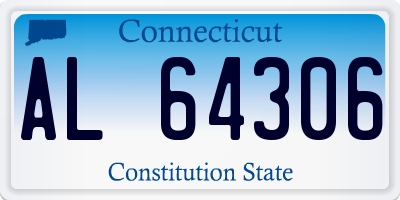 CT license plate AL64306