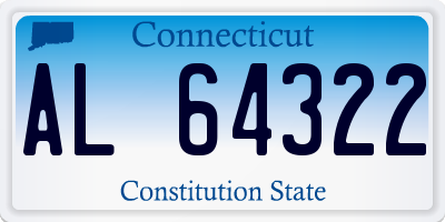CT license plate AL64322
