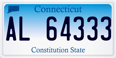 CT license plate AL64333