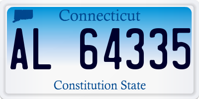 CT license plate AL64335