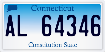 CT license plate AL64346
