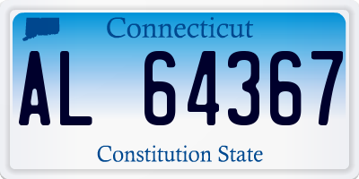 CT license plate AL64367