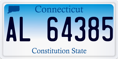 CT license plate AL64385
