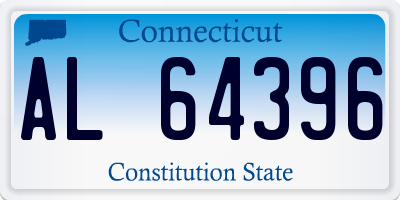 CT license plate AL64396