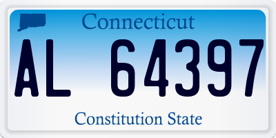 CT license plate AL64397