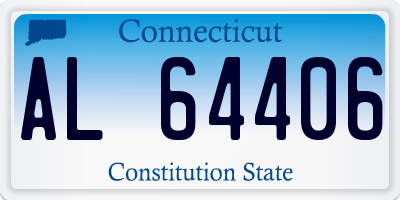CT license plate AL64406